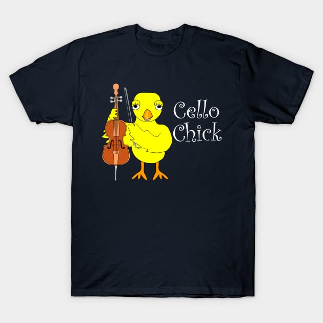 Cello Chick T-Shirt by Barthol Graphics